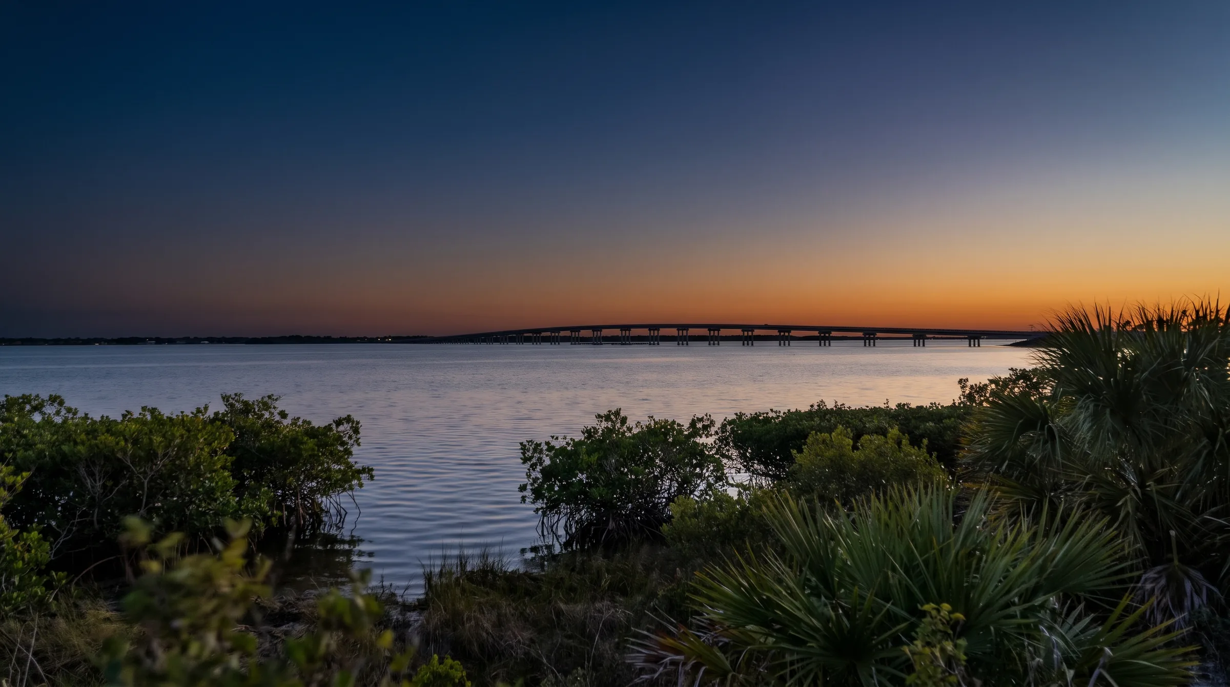 Melbourne, Florida at dusk