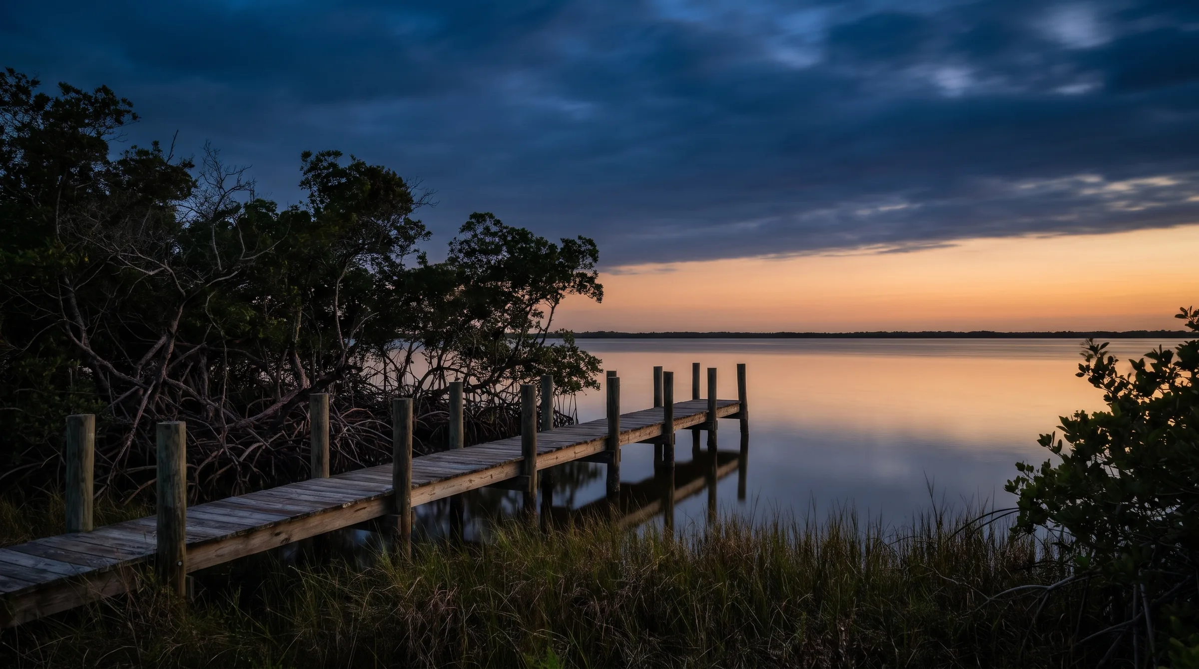 Merritt Island, Florida at dusk